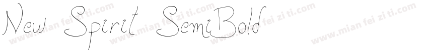 New Spirit SemiBold字体转换